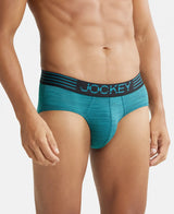 JOCKEY Microfiber Mesh Performance Brief with StayDry Technology #MM04 - Ocean Depth