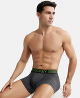 JOCKEY Microfiber Mesh Performance Trunk with StayDry Technology #MM05 - Black