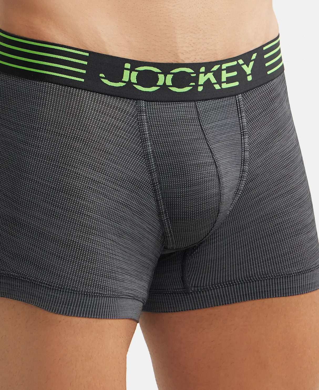 JOCKEY Microfiber Mesh Performance Trunk with StayDry Technology #MM05 - Black