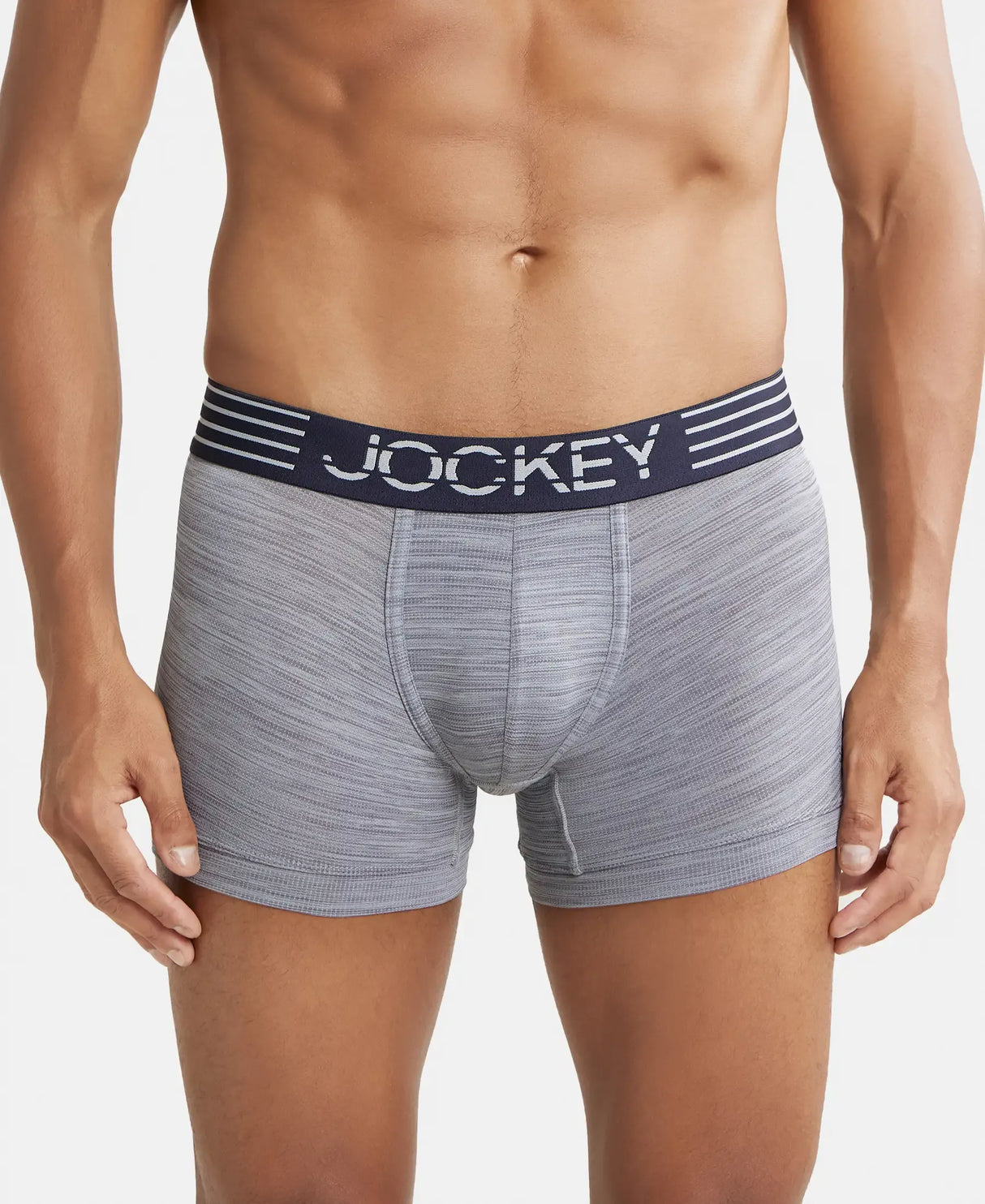 JOCKEY Microfiber Mesh Performance Trunk with StayDry Technology #MM05 - Mid Grey