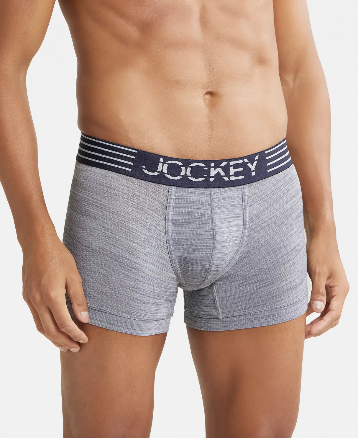 JOCKEY Microfiber Mesh Performance Trunk with StayDry Technology #MM05 - Mid Grey