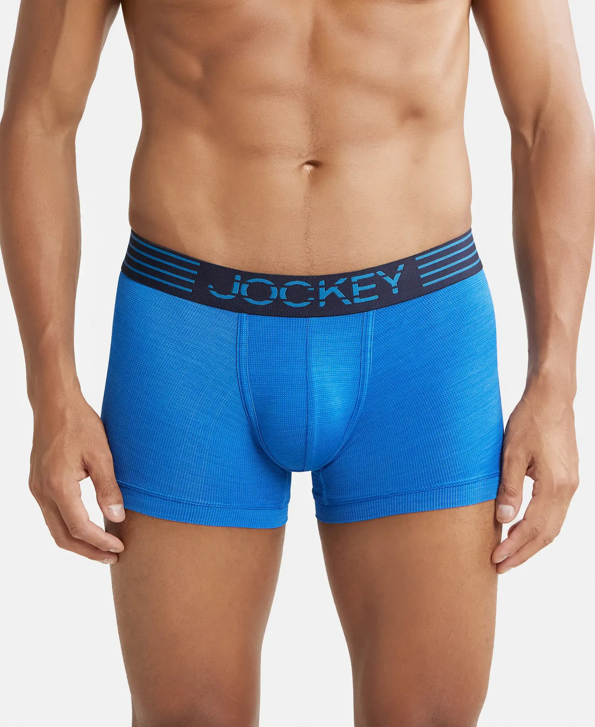 JOCKEY Microfiber Mesh Performance Trunk with StayDry Technology #MM05 - Move Blue