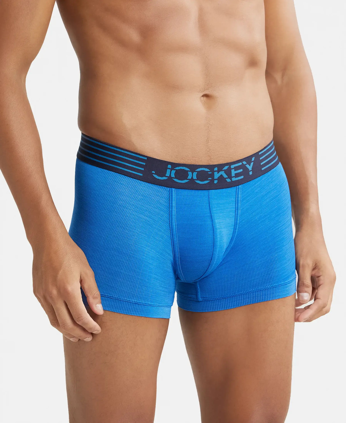 JOCKEY Microfiber Mesh Performance Trunk with StayDry Technology #MM05 - Move Blue