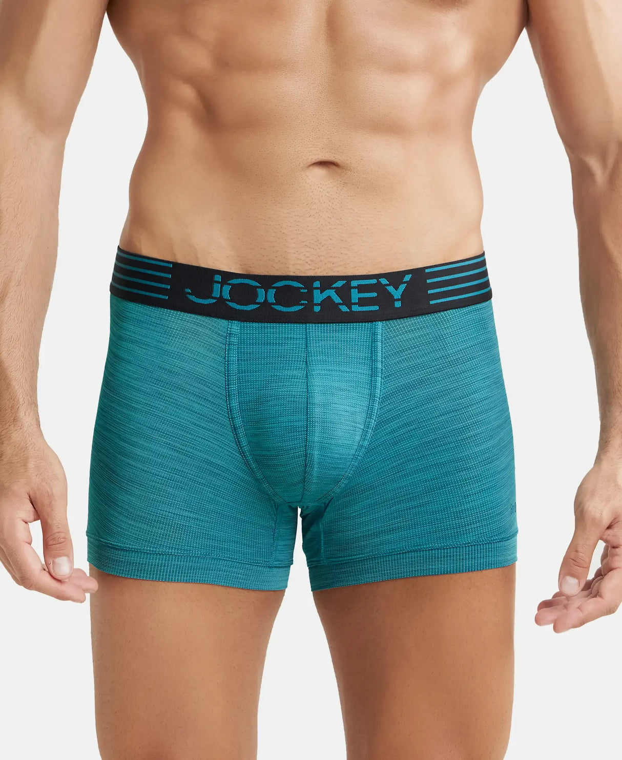 JOCKEY Microfiber Mesh Performance Trunk with StayDry Technology #MM05 - Ocean Depth