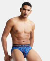 JOCKEY Super Combed Cotton Printed Brief with Ultrasoft Waistband #NY01 - Navy & Orange