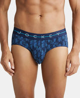 JOCKEY Super Combed Cotton Printed Brief with Ultrasoft Waistband #NY01 - Navy