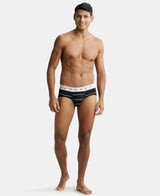 JOCKEY Super Combed Cotton Printed Brief with Ultrasoft Waistband #NY01 - Black Striped