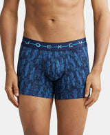 JOCKEY Super Combed Cotton Printed Trunk with Ultrasoft Waistband #NY02- Navy