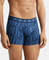 JOCKEY Super Combed Cotton Printed Trunk with Ultrasoft Waistband #NY02- Navy