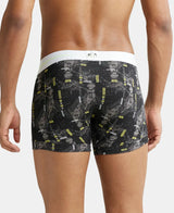 JOCKEY Super Combed Cotton Printed Trunk with Ultrasoft Waistband #NY02- Black