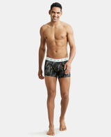 JOCKEY Super Combed Cotton Printed Trunk with Ultrasoft Waistband #NY02- Black