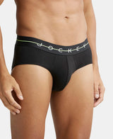 JOCKEY Super Combed Cotton Solid Brief with Ultrasoft Waistband #NY15- Black