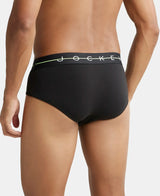 JOCKEY Super Combed Cotton Solid Brief with Ultrasoft Waistband #NY15- Black