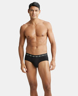 JOCKEY Super Combed Cotton Solid Brief with Ultrasoft Waistband #NY15- Black