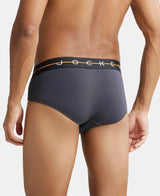 JOCKEY Super Combed Cotton Solid Brief with Ultrasoft Waistband #NY15- Graphite