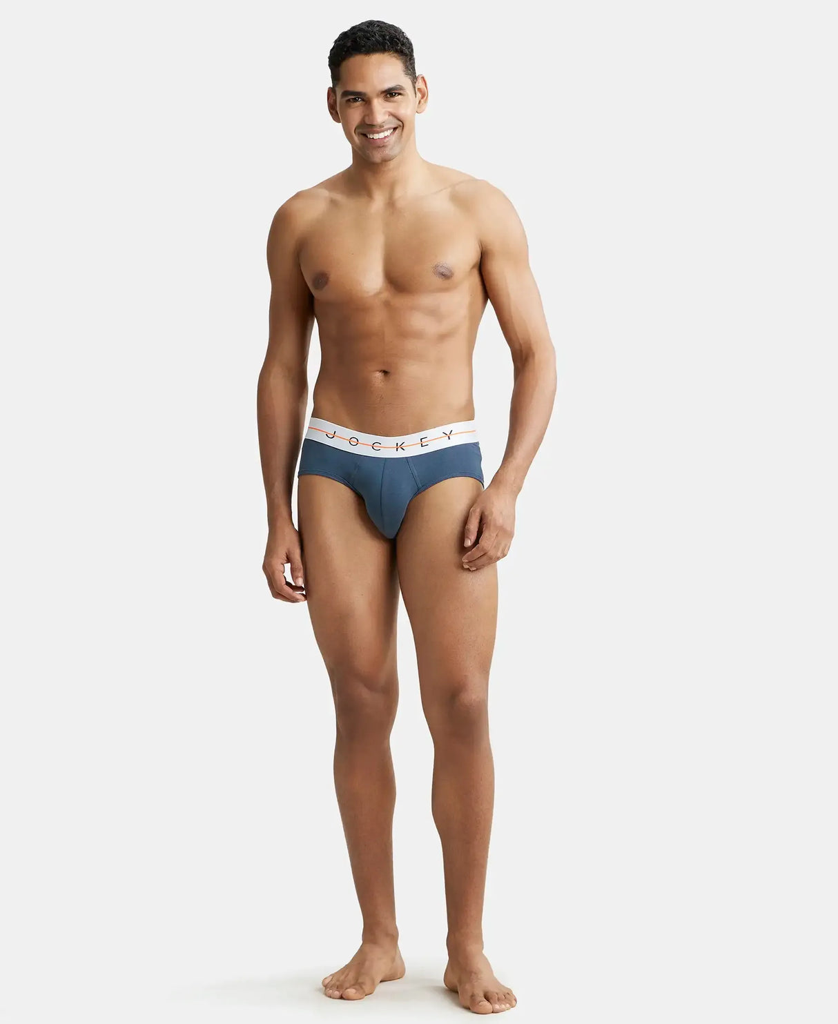 JOCKEY Super Combed Cotton Solid Brief with Ultrasoft Waistband #NY15- Mid Night Navy