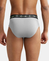 JOCKEY Super Combed Cotton Solid Brief with Ultrasoft Waistband #NY15- Monument