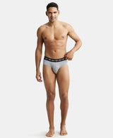 JOCKEY Super Combed Cotton Solid Brief with Ultrasoft Waistband #NY15- Monument