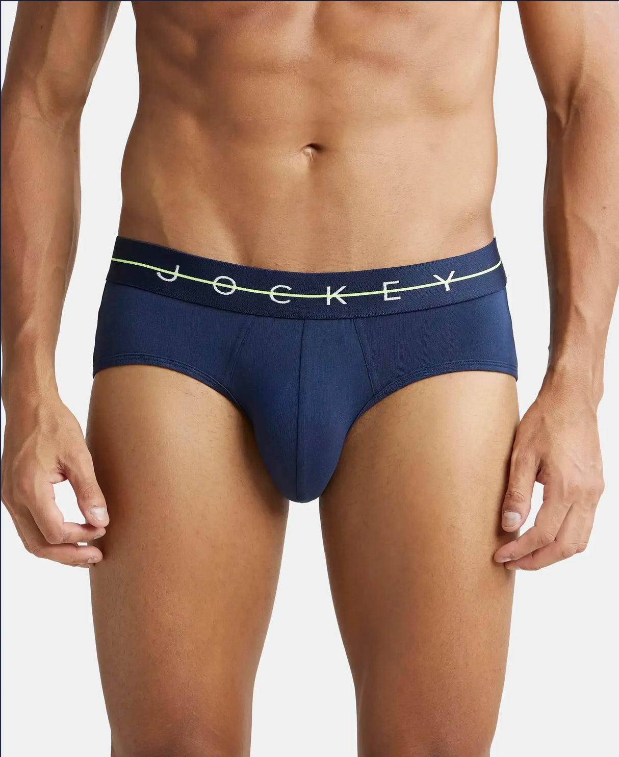 JOCKEY Super Combed Cotton Solid Brief with Ultrasoft Waistband #NY15- Navy