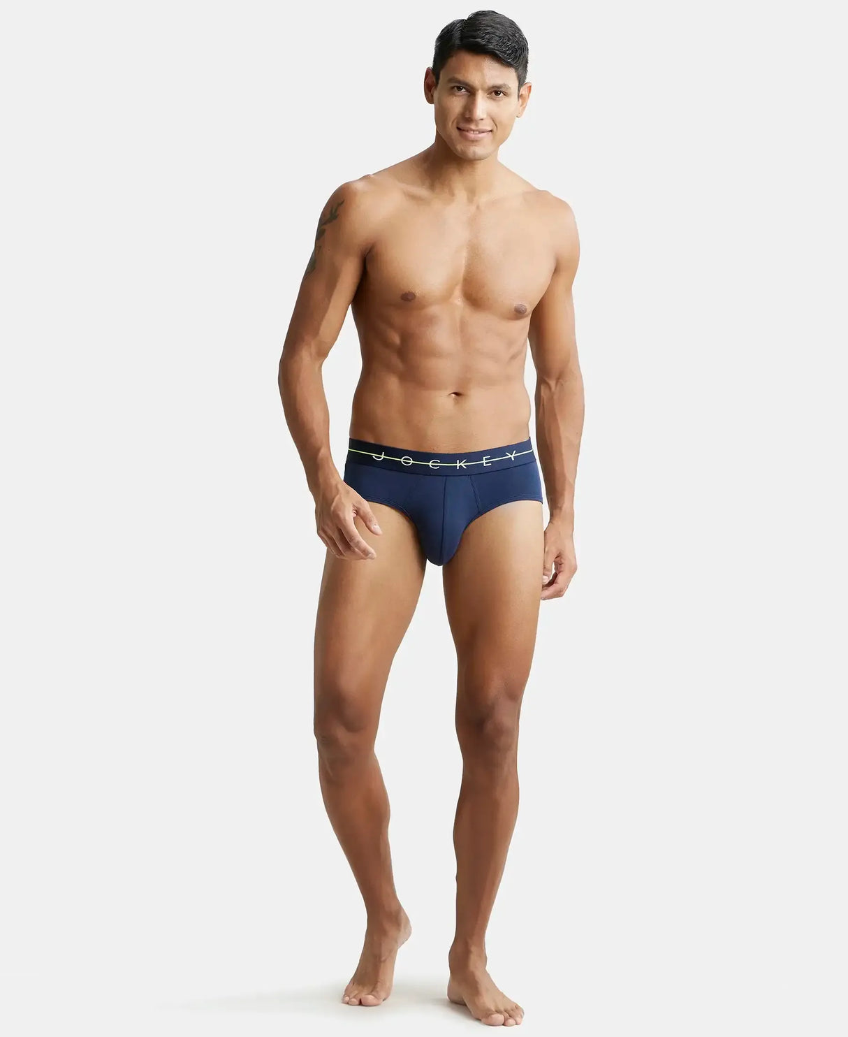 JOCKEY Super Combed Cotton Solid Brief with Ultrasoft Waistband #NY15- Navy