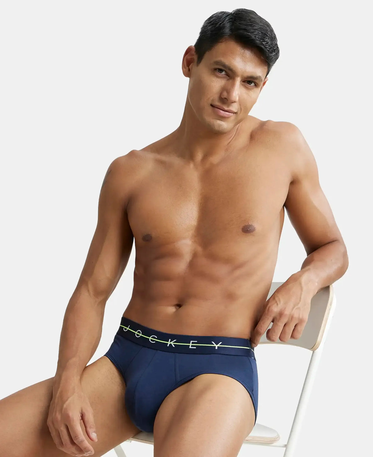 JOCKEY Super Combed Cotton Solid Brief with Ultrasoft Waistband #NY15- Navy