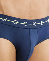 JOCKEY Super Combed Cotton Solid Brief with Ultrasoft Waistband #NY15- Navy