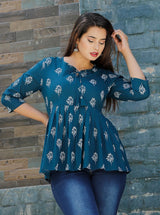 Riddhi - Cotton Western Printed Top