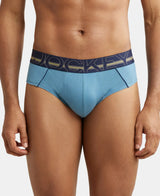 JOCKEY Super Combed Cotton Solid Brief with Ultrasoft Waistband #US14- Aegean Blue