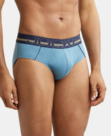 JOCKEY Super Combed Cotton Solid Brief with Ultrasoft Waistband #US14- Aegean Blue