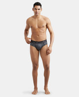 JOCKEY Super Combed Cotton Solid Brief with Ultrasoft Waistband #US14- Charcoal Melange