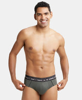 JOCKEY Super Combed Cotton Solid Brief with Ultrasoft Waistband #US14- Deep Olive