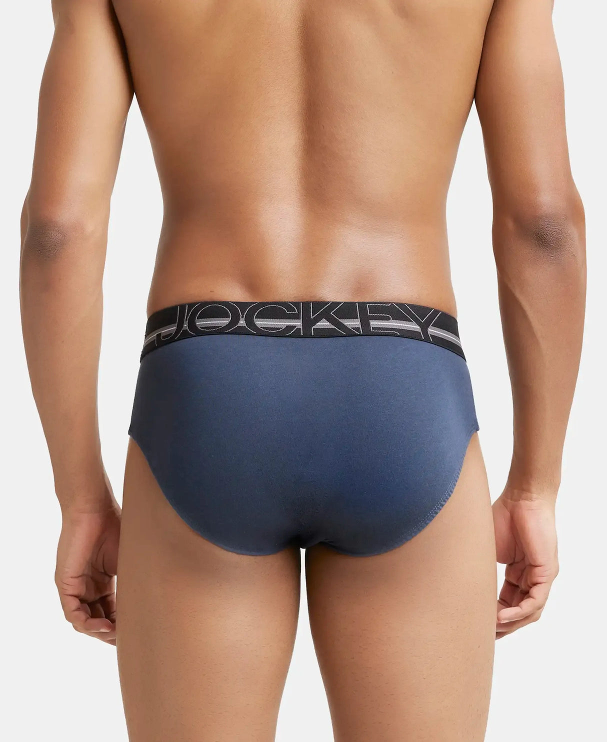 JOCKEY Super Combed Cotton Solid Brief with Ultrasoft Waistband #US14- Graphite