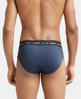 JOCKEY Super Combed Cotton Solid Brief with Ultrasoft Waistband #US14- Graphite