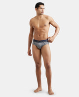 JOCKEY Super Combed Cotton Solid Brief with Ultrasoft Waistband #US14- Grey Melange