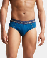 JOCKEY Super Combed Cotton Solid Brief with Ultrasoft Waistband #US14- Poseidon