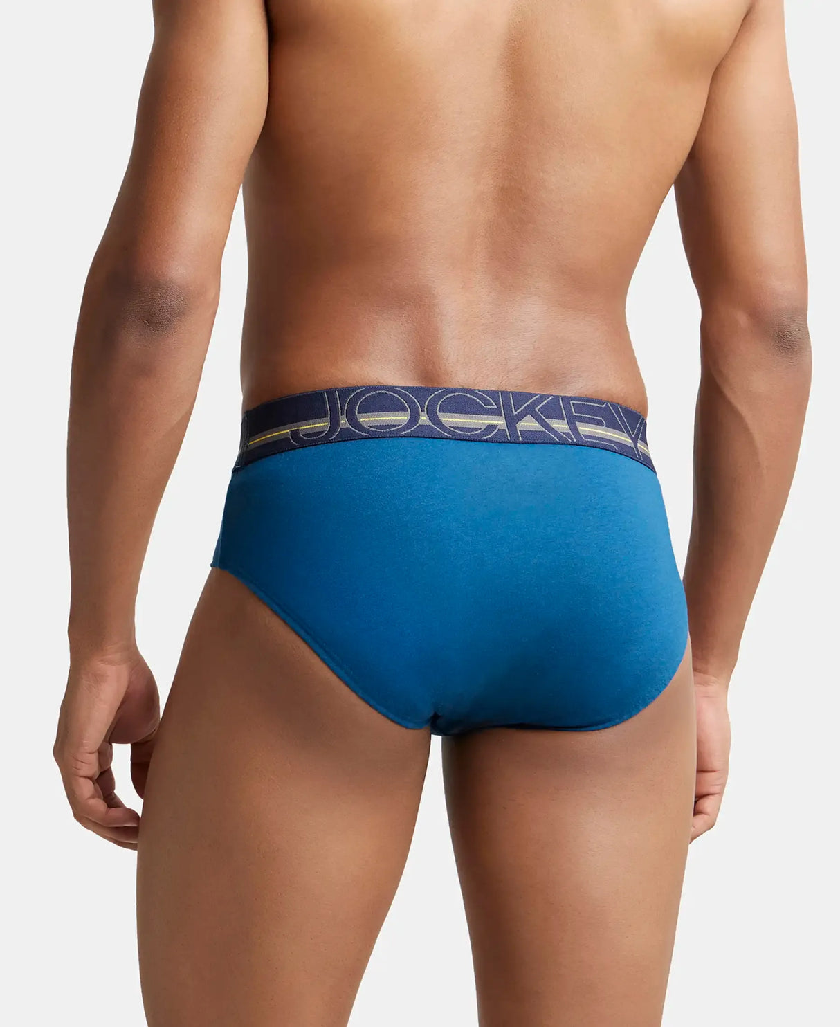 JOCKEY Super Combed Cotton Solid Brief with Ultrasoft Waistband #US14- Poseidon