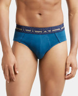 JOCKEY Super Combed Cotton Solid Brief with Ultrasoft Waistband #US14- Seaport Teal