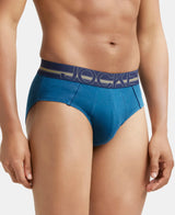 JOCKEY Super Combed Cotton Solid Brief with Ultrasoft Waistband #US14- Seaport Teal