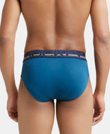 JOCKEY Super Combed Cotton Solid Brief with Ultrasoft Waistband #US14- Seaport Teal