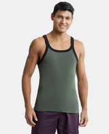 Super Combed Cotton Rib Square Neck Gym Vest US27 - Assorted (Pack of 2)