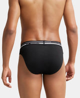 JOCKEY Solid Brief with Ultrasoft Waistband #US49- Black