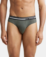 JOCKEY Solid Brief with Ultrasoft Waistband #US49- Deep Olive