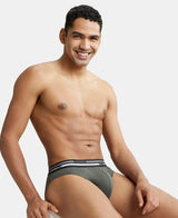 JOCKEY Solid Brief with Ultrasoft Waistband #US49- Deep Olive