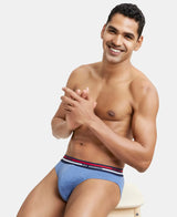 JOCKEY Solid Brief with Ultrasoft Waistband #US49- Light Denim Melange