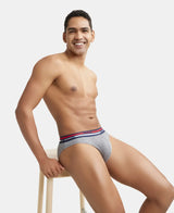 JOCKEY Solid Brief with Ultrasoft Waistband #US49- Mid Grey Melange