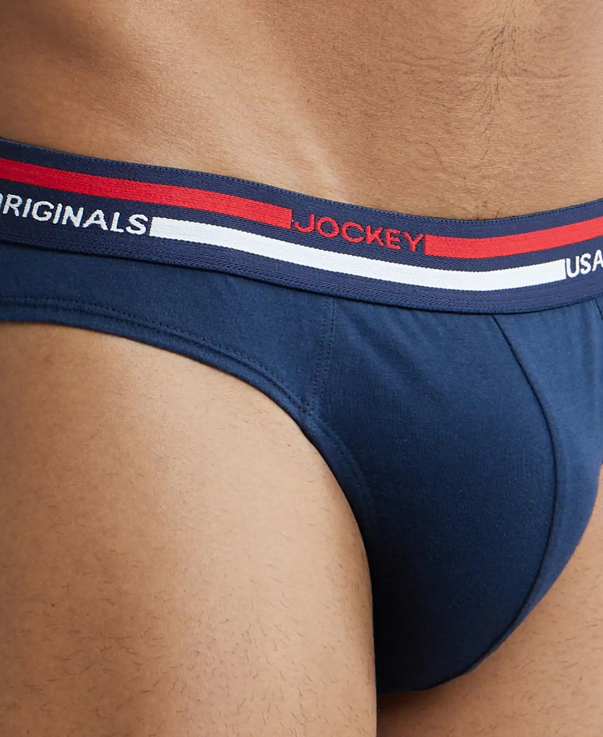 JOCKEY Solid Brief with Ultrasoft Waistband #US49- Navy