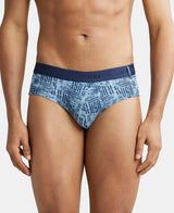 JOCKEY Printed Brief with Ultrasoft Waistband #US52- Dusk Blue