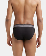 JOCKEY Super Combed Cotton Solid Brief with Ultrasoft Waistband #US59- Black