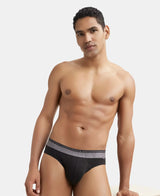 JOCKEY Super Combed Cotton Solid Brief with Ultrasoft Waistband #US59- Black