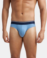 JOCKEY Super Combed Cotton Solid Brief with Ultrasoft Waistband #US59- Blue Heaven